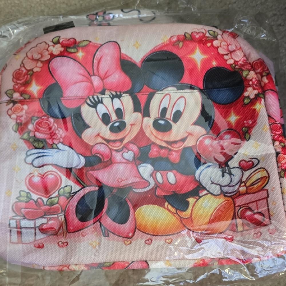 Minnie and Mickey Mouse Kids Lunchbox- Pink and Red